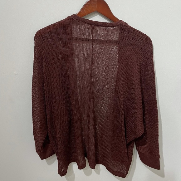 Aeropostale Maroon Lightweight Cardigan - Picture 5 of 5
